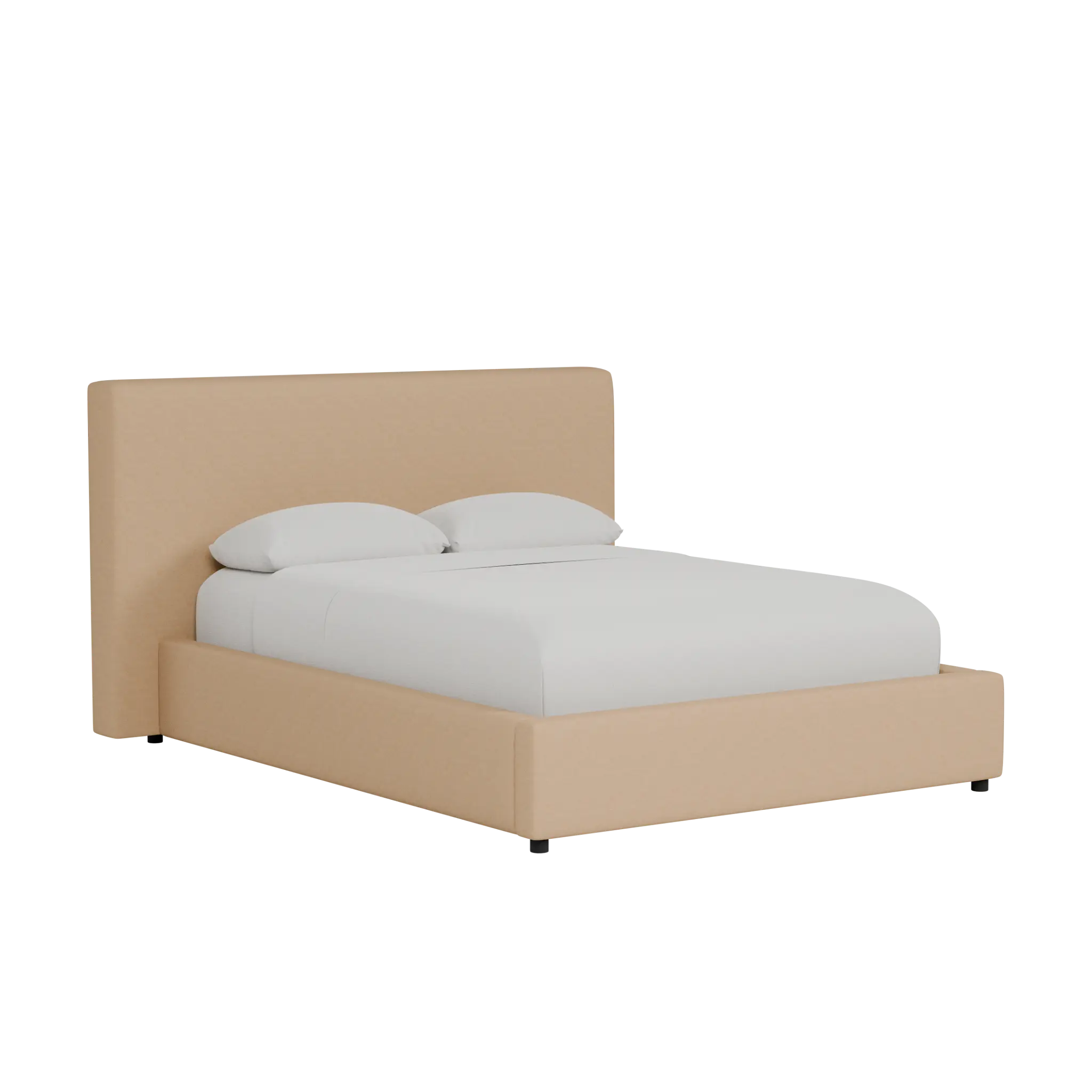 Grayton Merino Taupe 44" Upholstered Platform Bed Grayton Merino Taupe 44" Upholstered Platform Bed