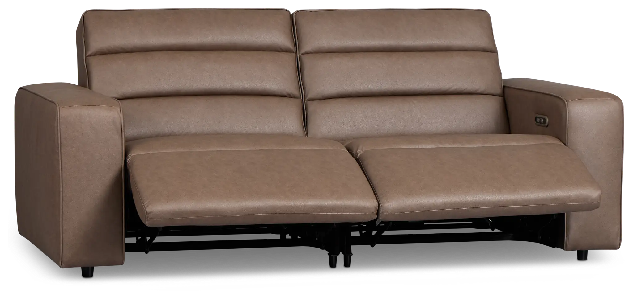 Sawyer Dark Brown Micro 2-piece Modular Power Reclining Sofa Sawyer Dark Brown Micro 2-piece Modular Power Reclining Sofa
