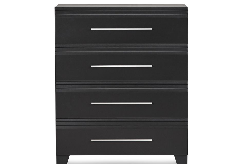 black 4 drawer dresser