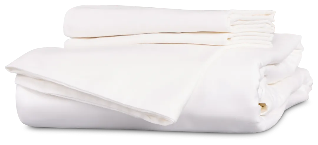 Rest & Renew Cotton Sateen White 300 Thread Duvet Set