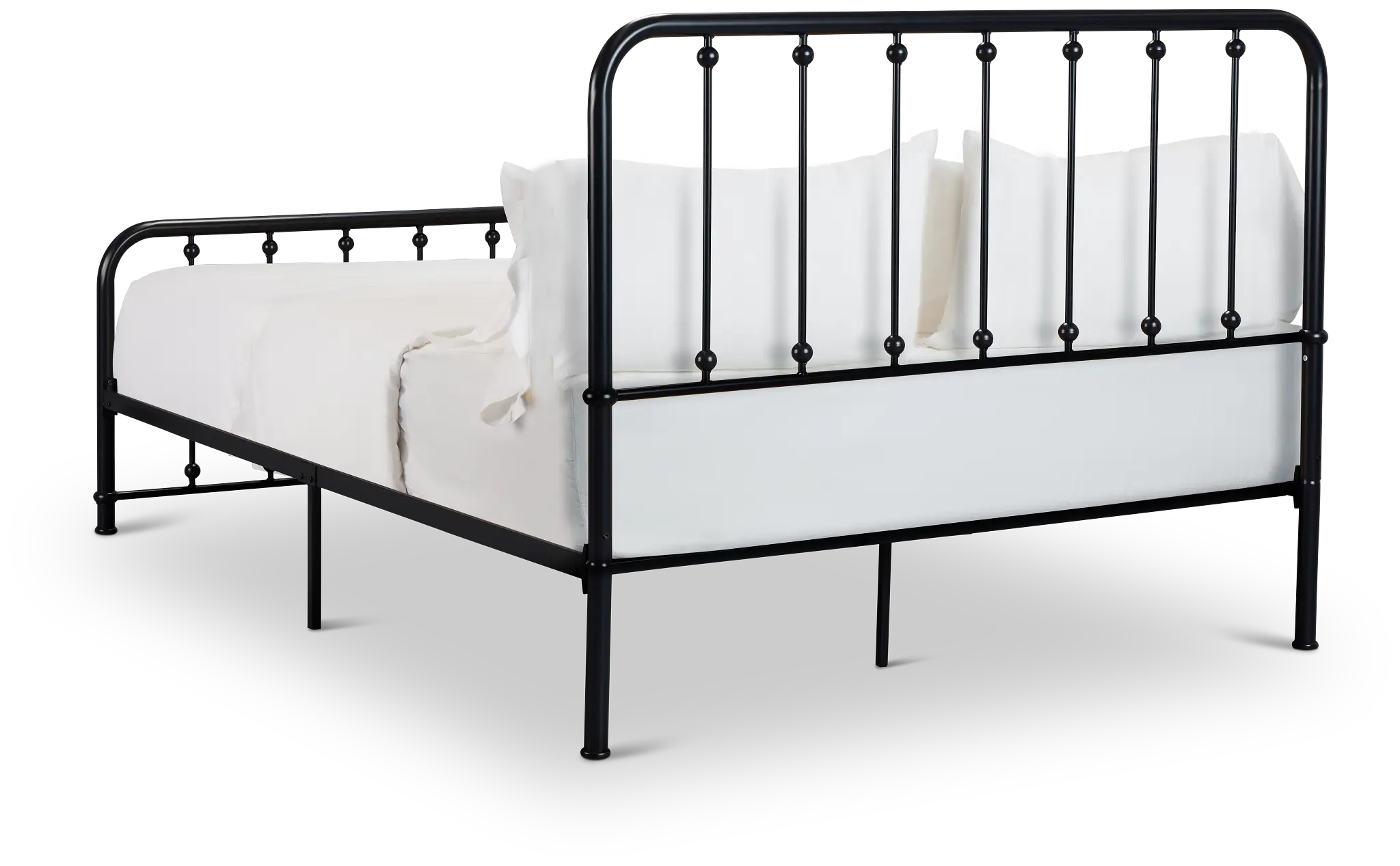 Rory Black Metal Panel Bed Rory Black Metal Panel Bed