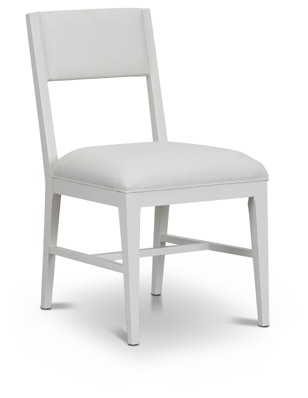 Presley White Upholstered Side Chair