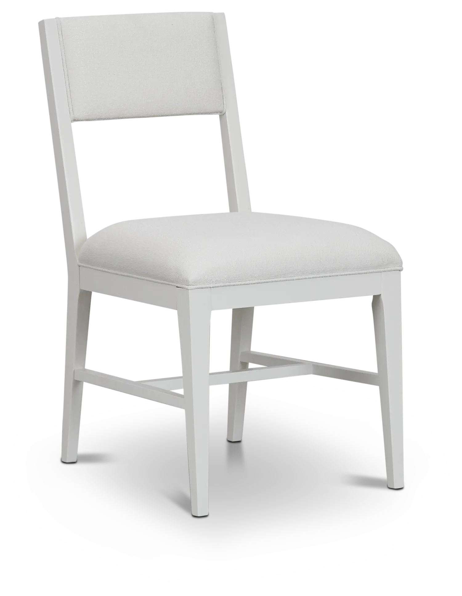 Presley White Upholstered Side Chair