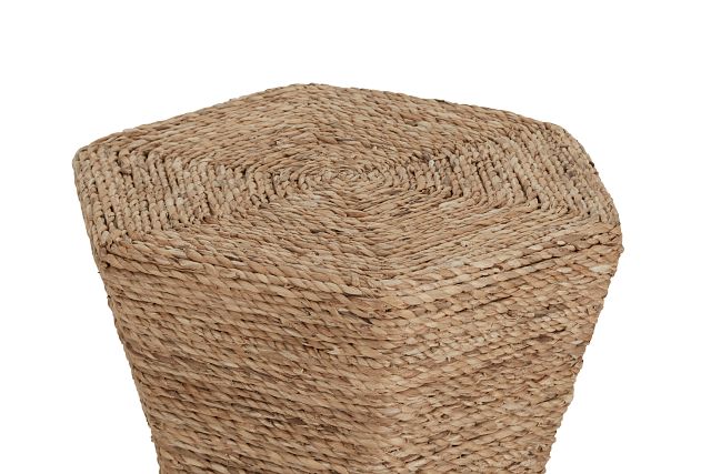 Seaside White Woven Accent Table (4)