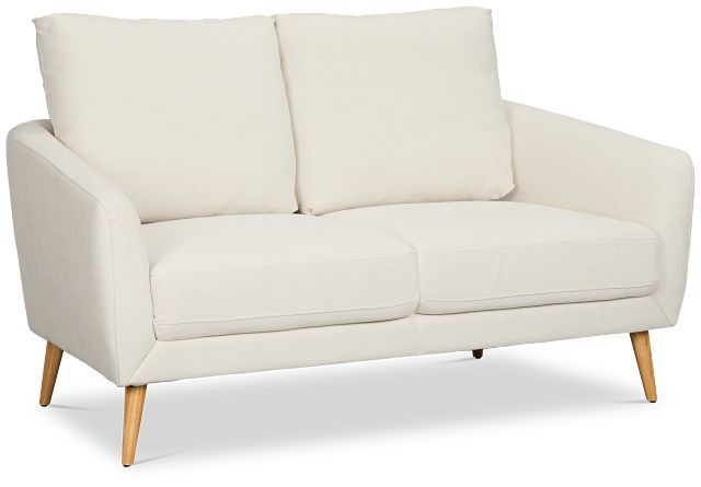 Layla Light Beige Fabric Loveseat