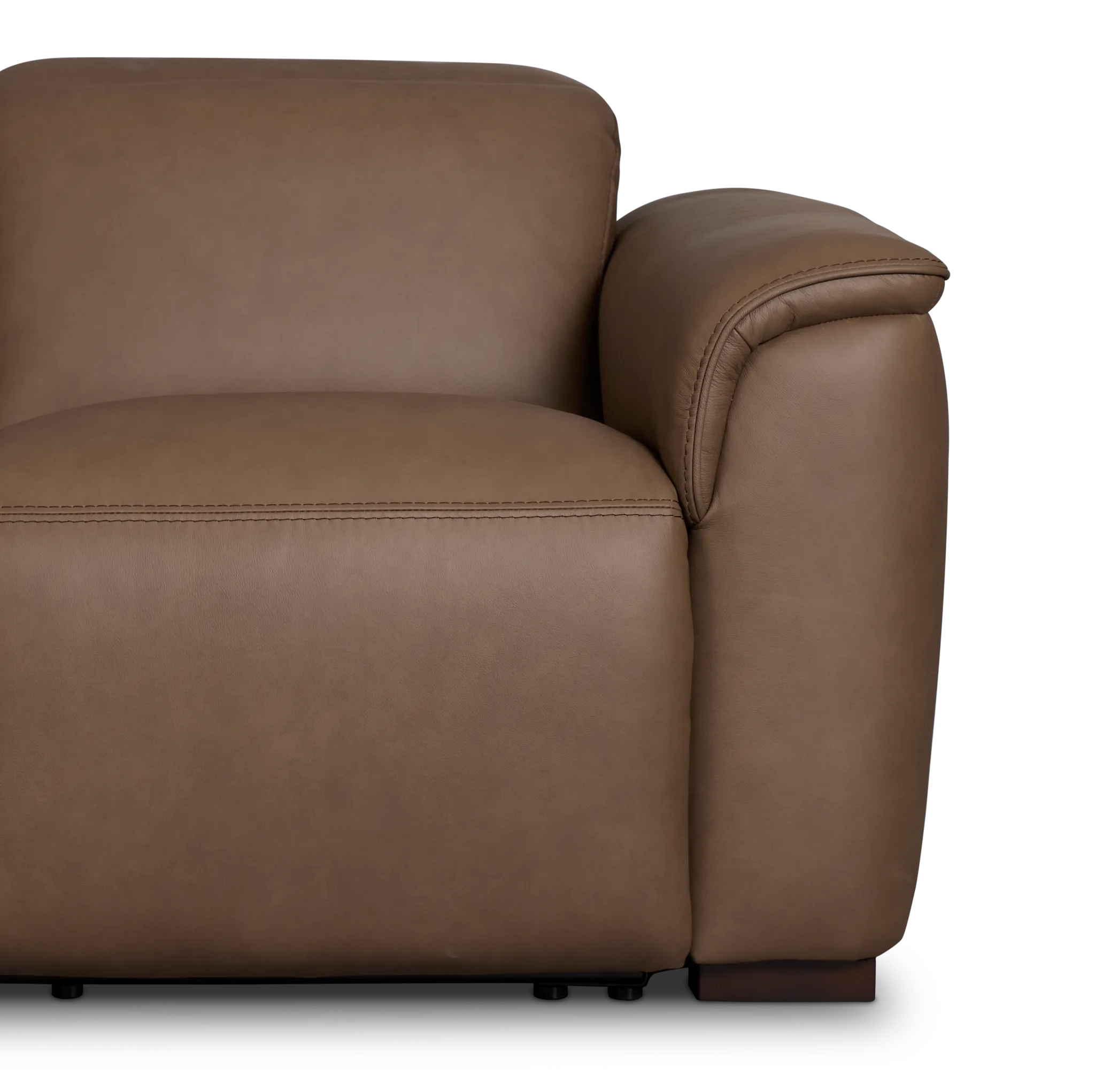 Flexsteel Brodie Dark Brown Lthr/vinyl Power Recliner