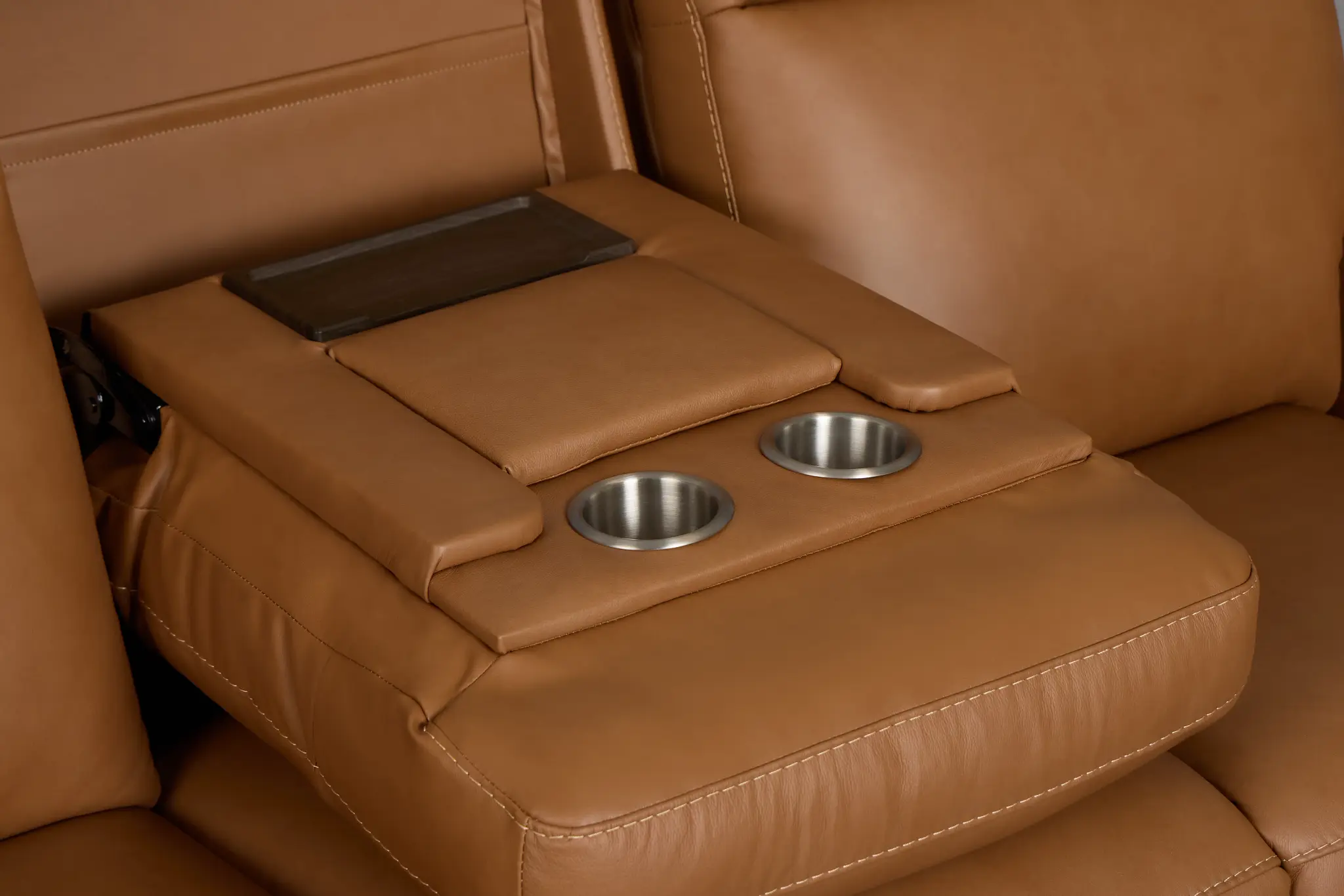 Belmont Medium Brown Lthr/vinyl Power Reclining Sofa Belmont Medium Brown Lthr/vinyl Power Reclining Sofa