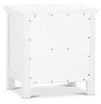 Charleston White 2-drawer Nightstand