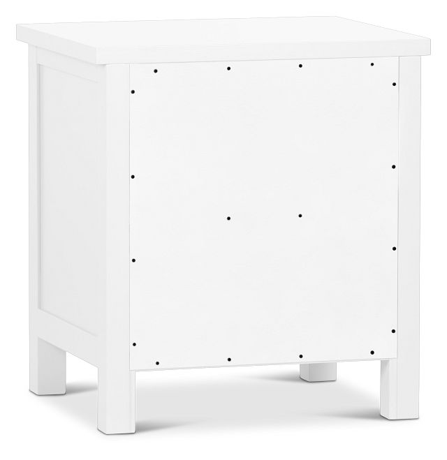 Charleston White 2-drawer Nightstand