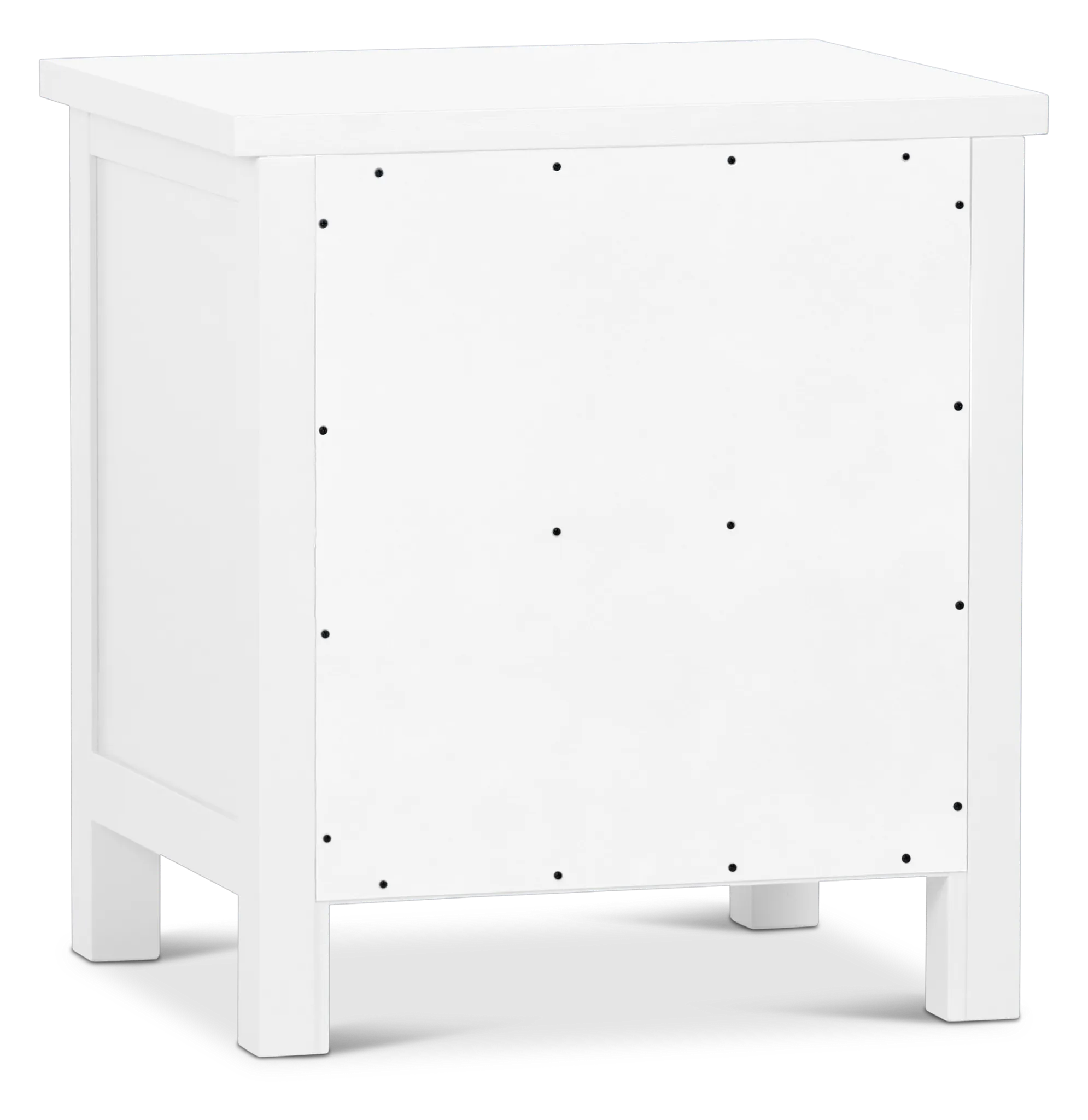 Charleston White 2-drawer Nightstand