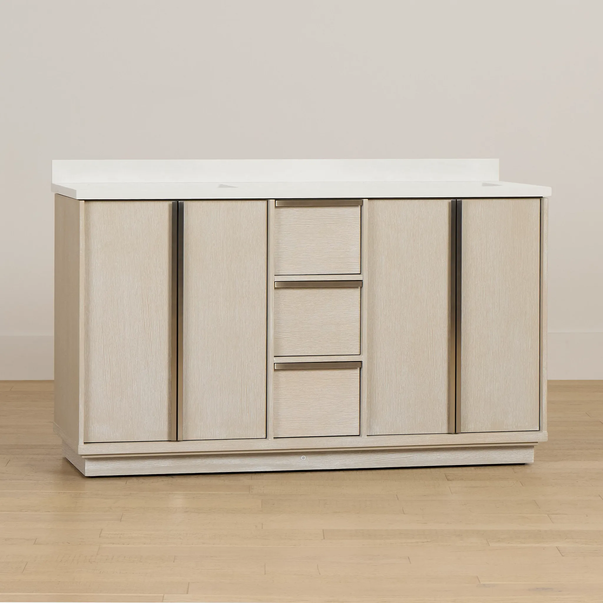 Capraia Light Tone 60" Double Bathroom Vanity