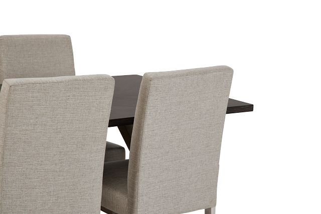Jefferson Two-tone Table & 4 Upholstered Chairs (11)