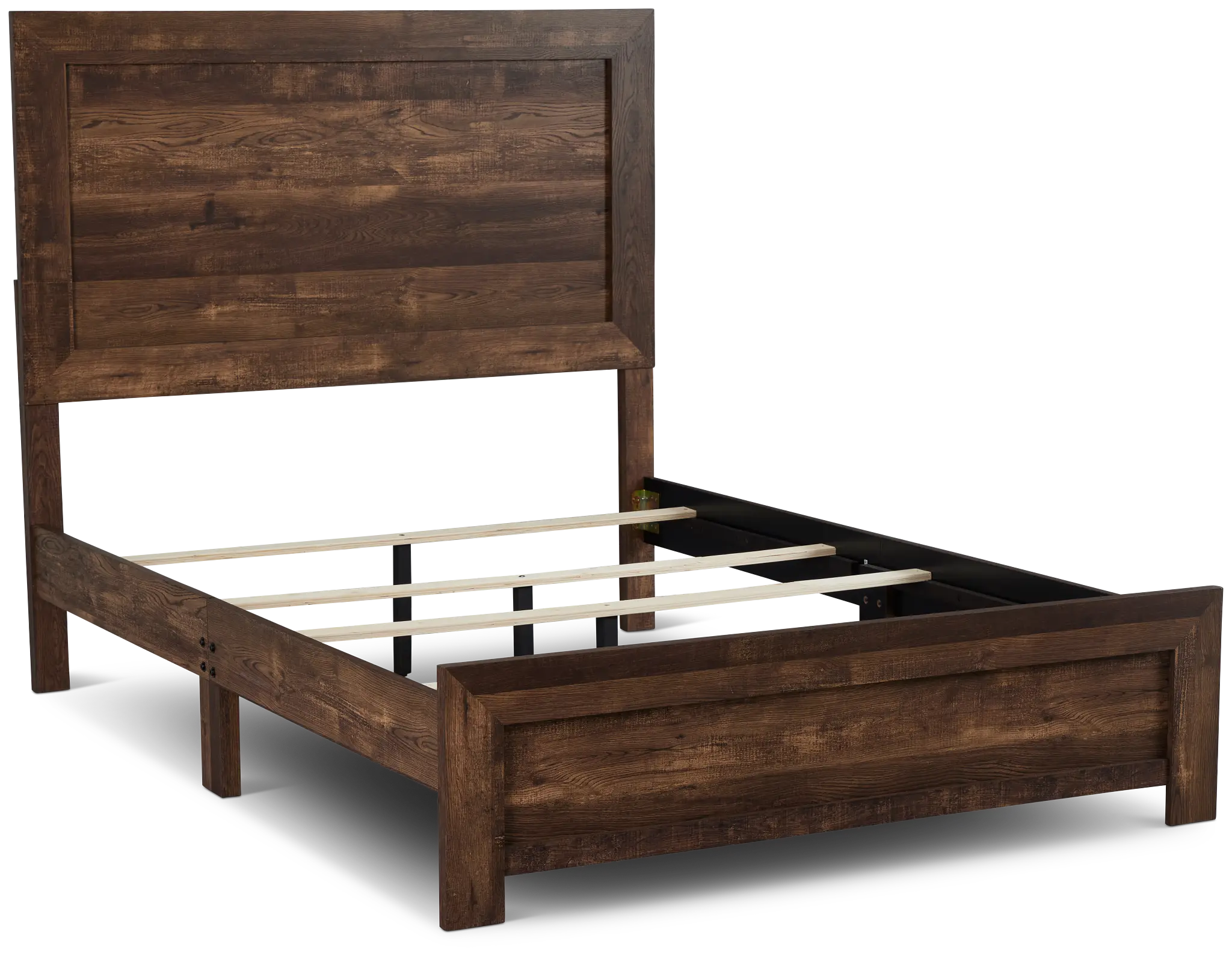 Ollie Dark Tone Panel Bed Ollie Dark Tone Panel Bed