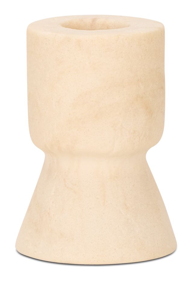 Jorah Beige Small Candle Holder