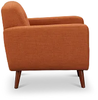 Raya Orange Fabric Chair