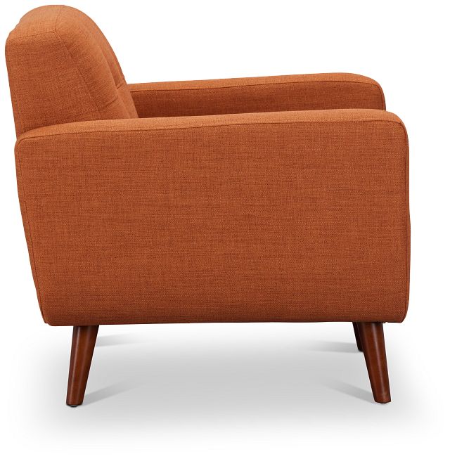 Raya Orange Fabric Chair