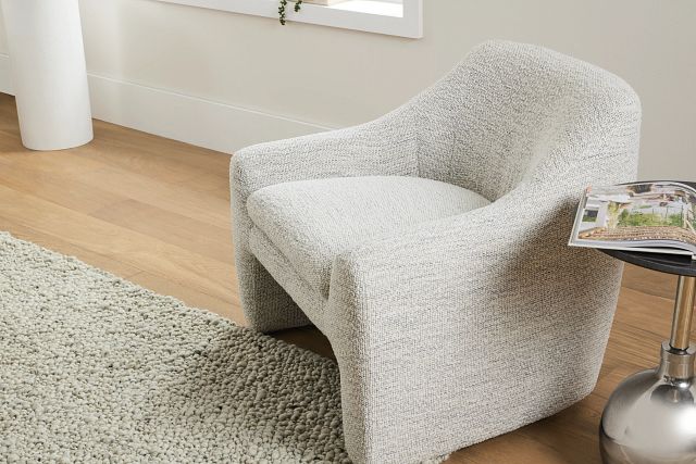 Carter Light Gray Fabric Accent Chair