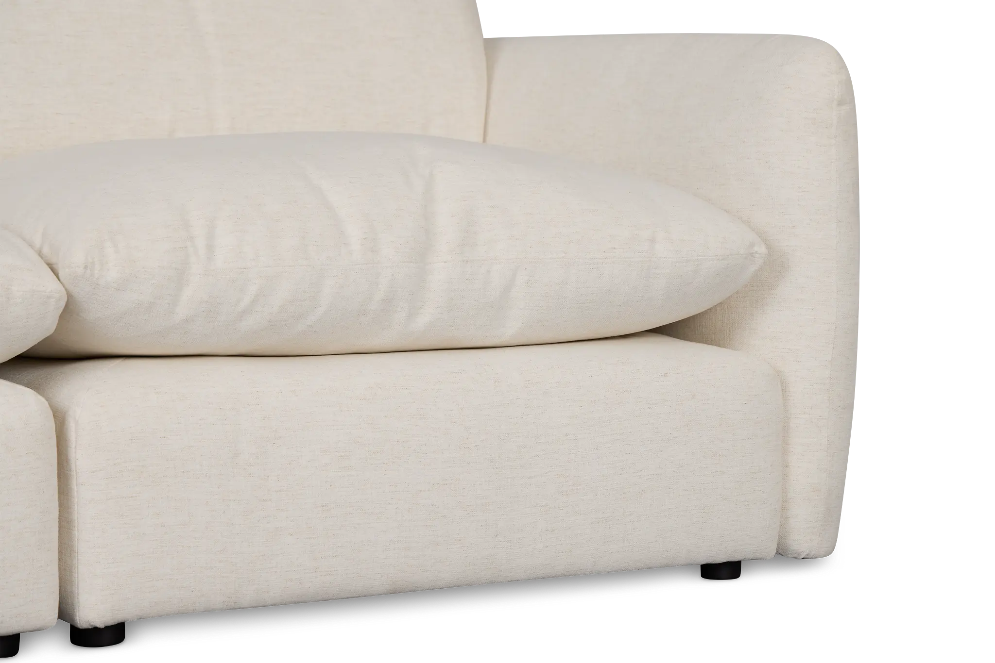 Serena White Fabric 5-piece Modular Sectional Serena White Fabric 5-piece Modular Sectional