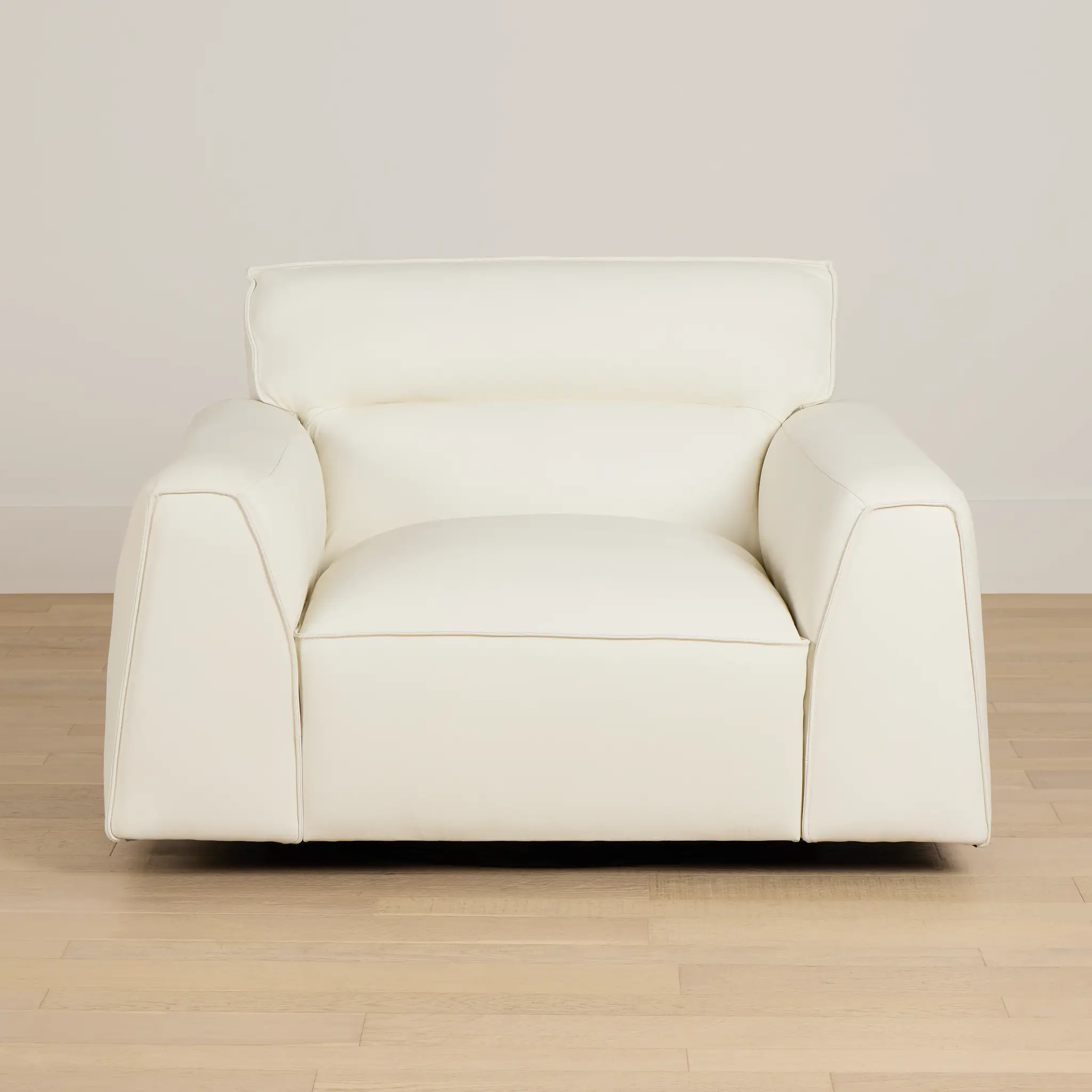 Blanca White Leather Swivel Chair Blanca White Leather Swivel Chair