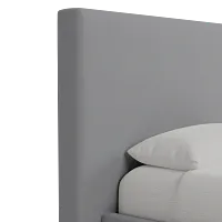 Grayton Delray Light Gray 54" Upholstered Platform Bed
