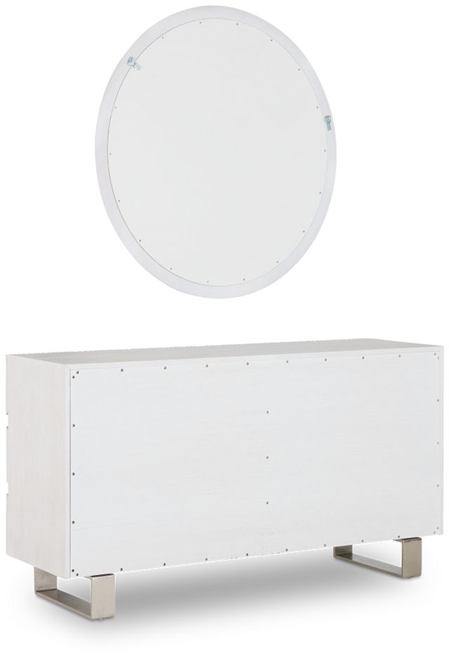 Costa White Dresser & Mirror