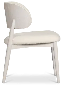 Gables White Upholstered Side Chair
