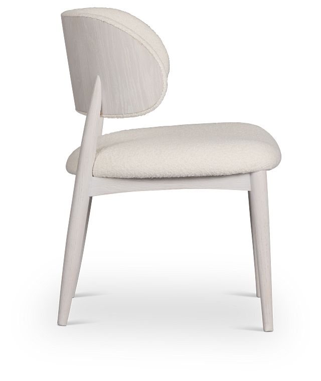 Gables White Upholstered Side Chair