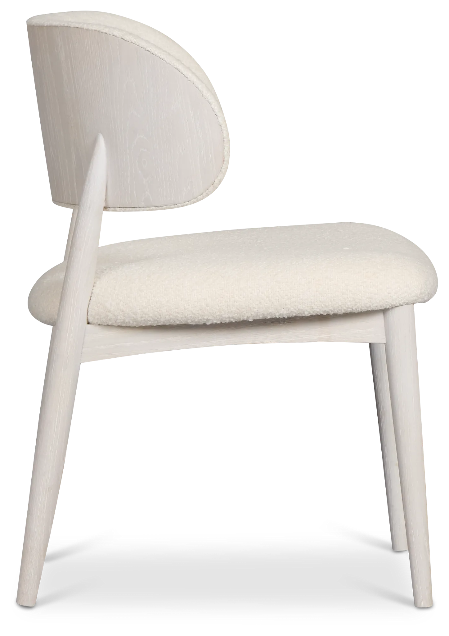 Gables White Upholstered Side Chair