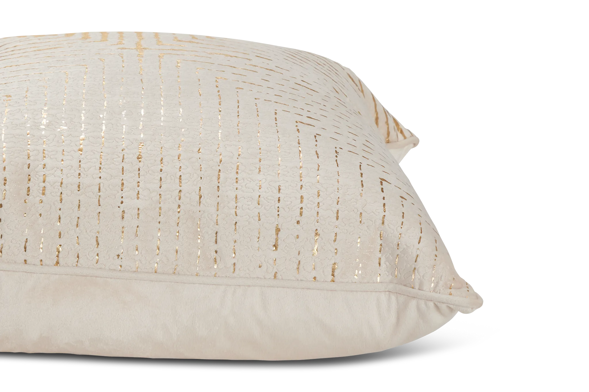 Lara Beige 22" Square Accent Pillow