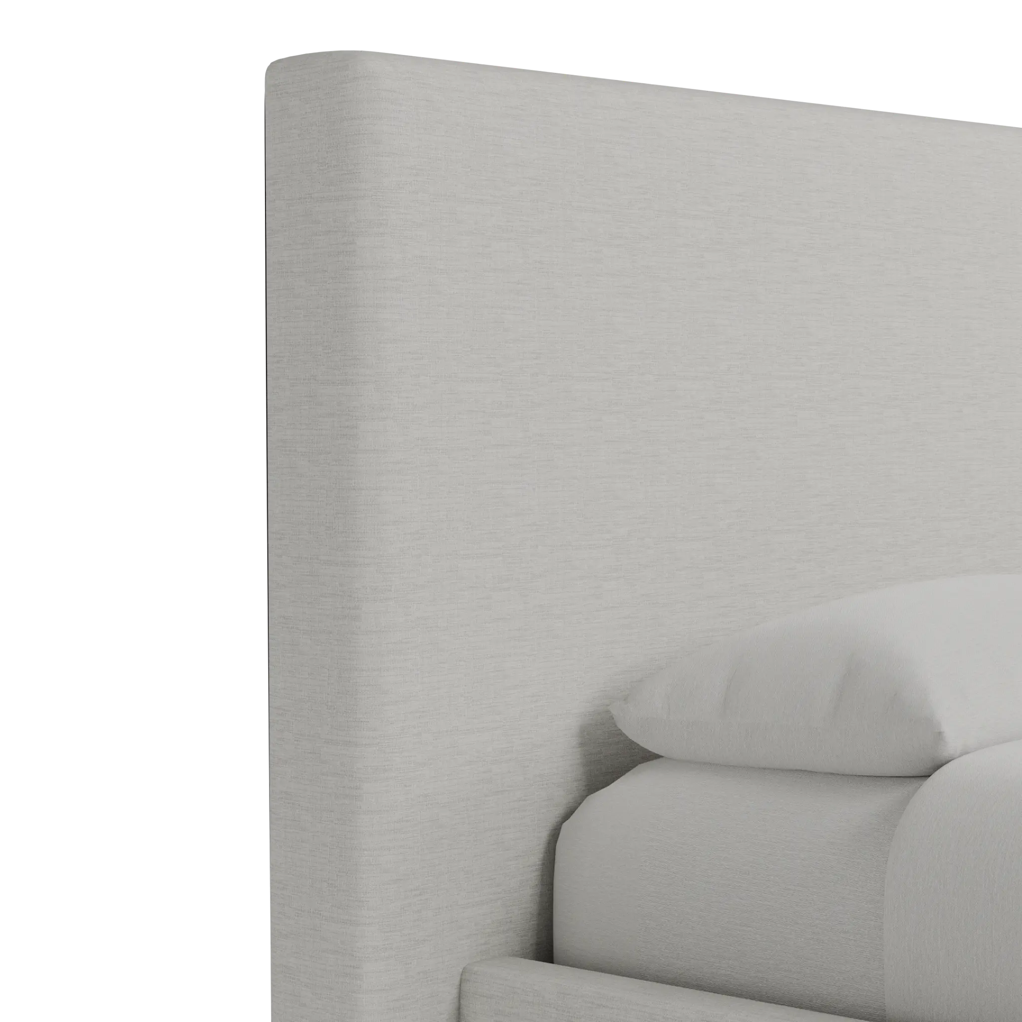 Grayton Maguire Ivory 54" Upholstered Platform Bed Grayton Maguire Ivory 54" Upholstered Platform Bed