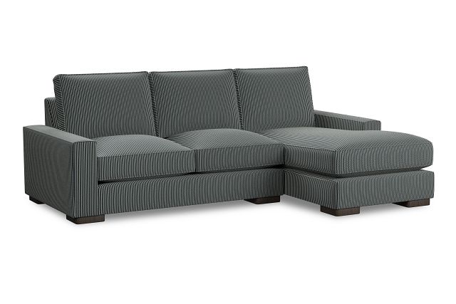 Edgewater Lucy Navy Right Chaise Sectional