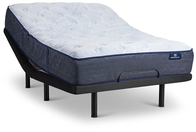 Serta Perfect Sleeper Blue Lagoon Nights Plush Deluxe Adjustable Mattress Set