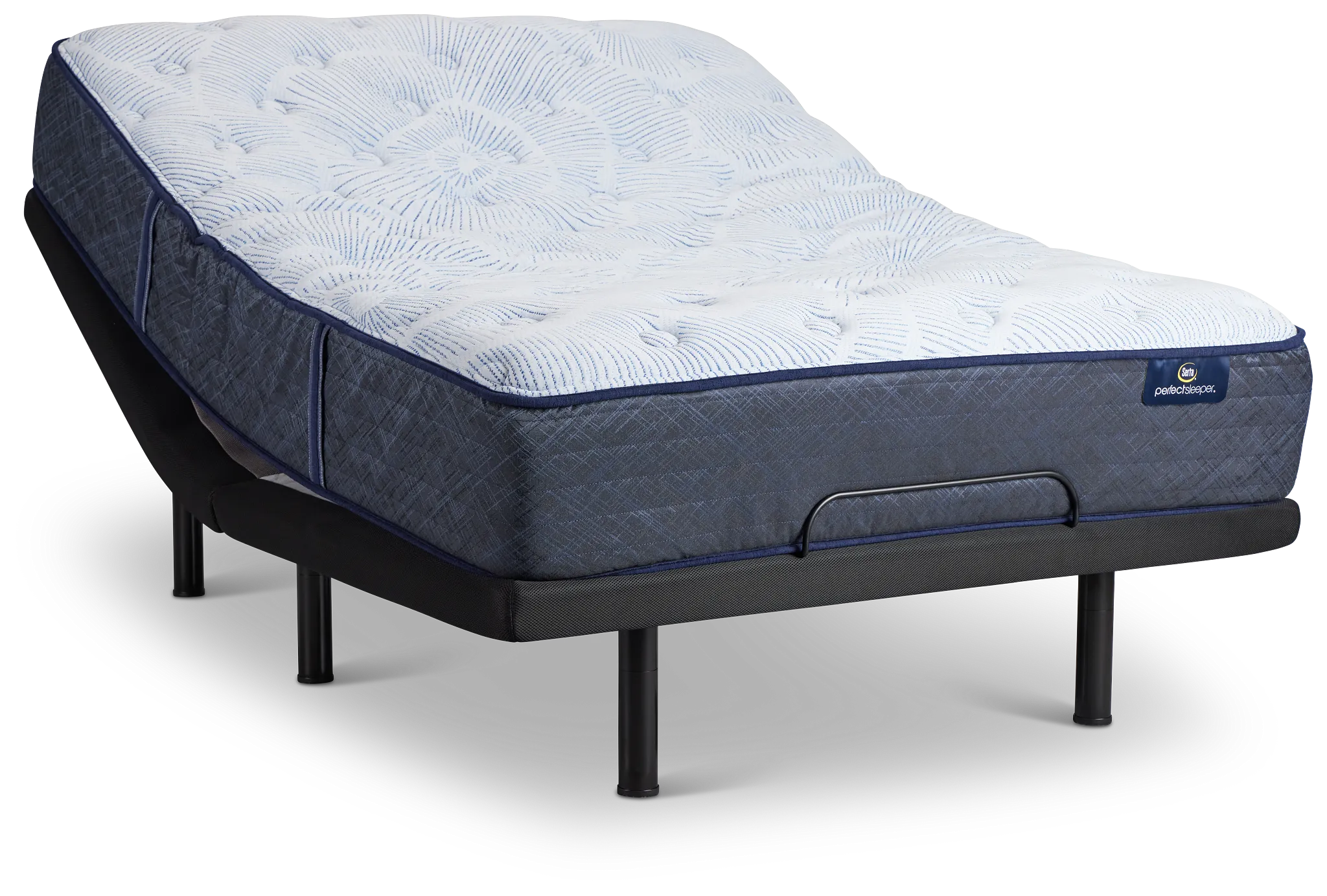 Serta Perfect Sleeper Blue Lagoon Nights Plush Deluxe Adjustable Mattress Set