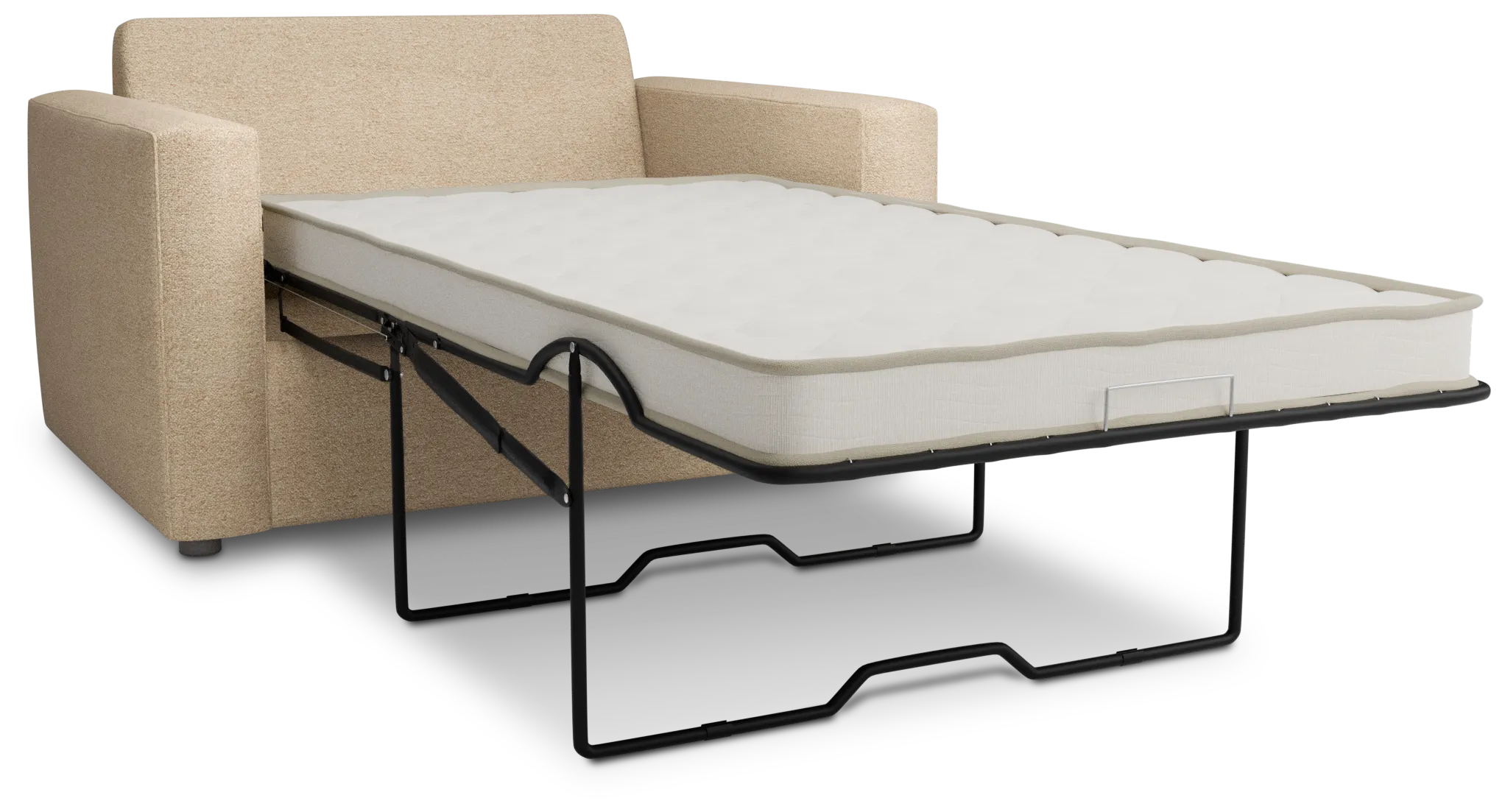 Siesta Elite Taupe Fabric Innerspring Sleeper