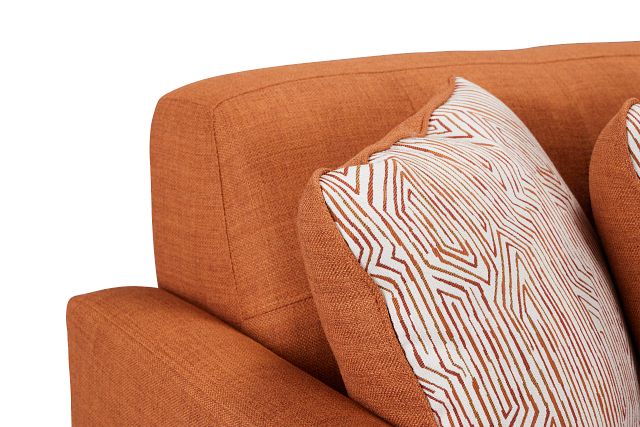 Raya Orange Fabric Sofa