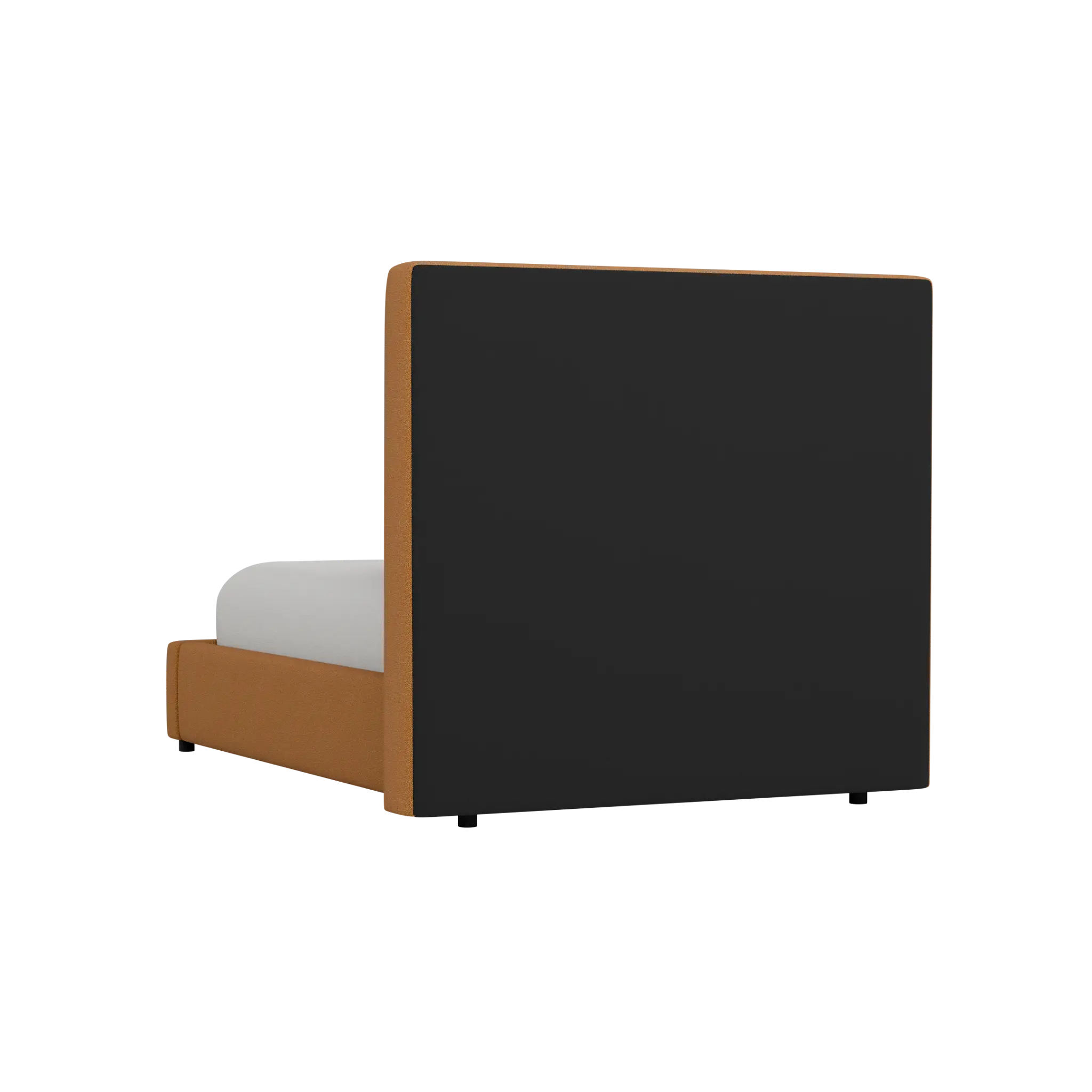 Grayton Elite Light Brown 54" Upholstered Platform Bed Grayton Elite Light Brown 54" Upholstered Platform Bed