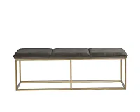 Allyn Dark Gray Upholstered Bench