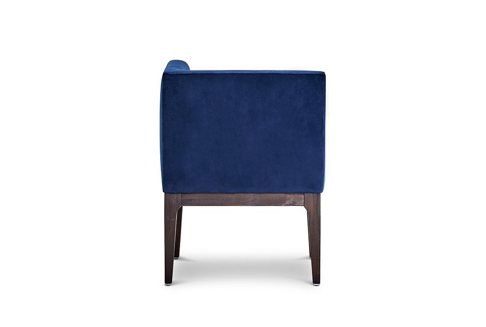 Reilly Dark Blue Velvet Accent Chair
