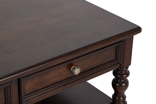 Savannah Dark Tone Storage Rectangular Coffee Table