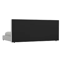 Grayton Revenue White 54" Upholstered Platform Bed