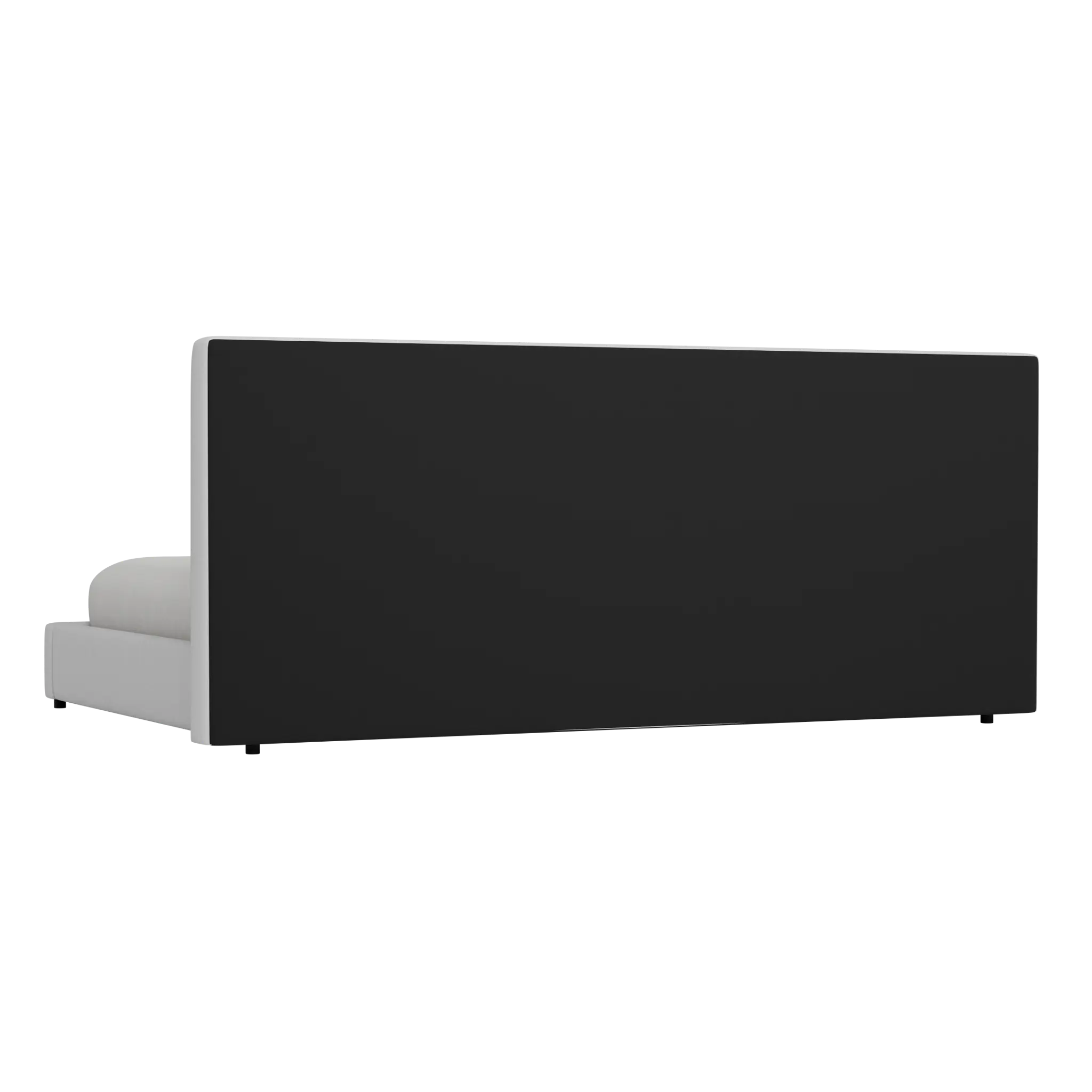 Grayton Revenue White 54" Upholstered Platform Bed Grayton Revenue White 54" Upholstered Platform Bed