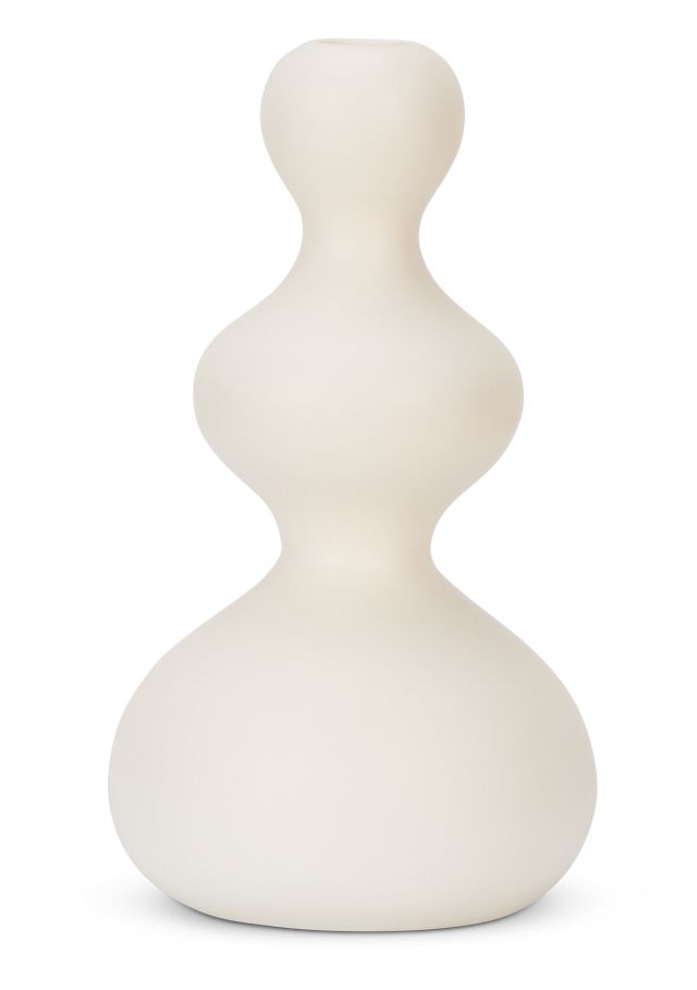 Malid White Candle Holder