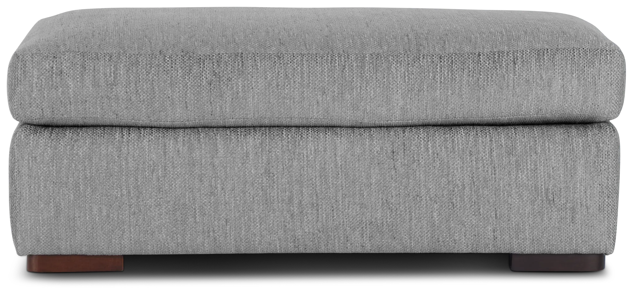 Alpha Light Gray Fabric Ottoman Alpha Light Gray Fabric Ottoman