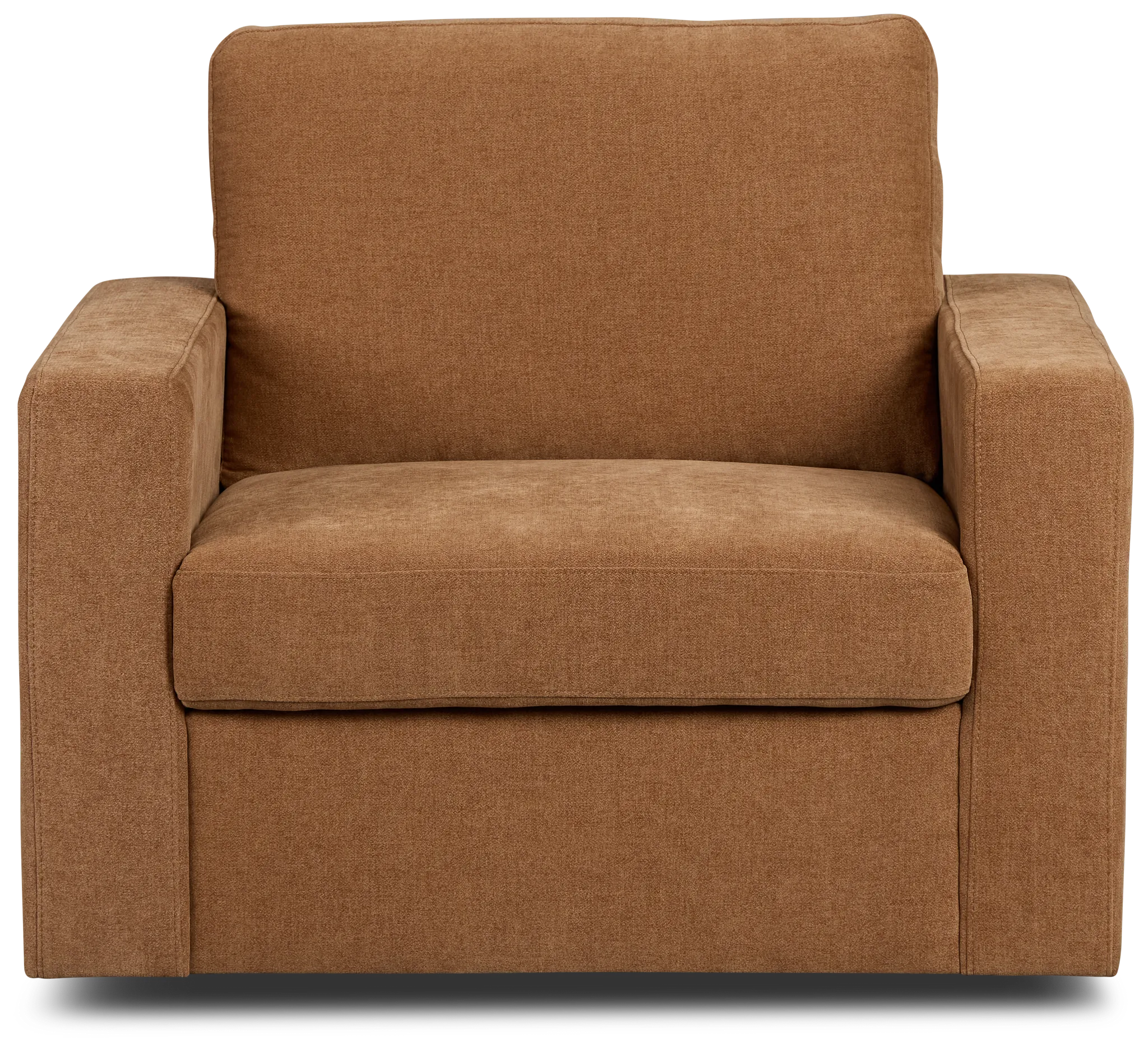 Addie Brown Fabric Swivel Chair