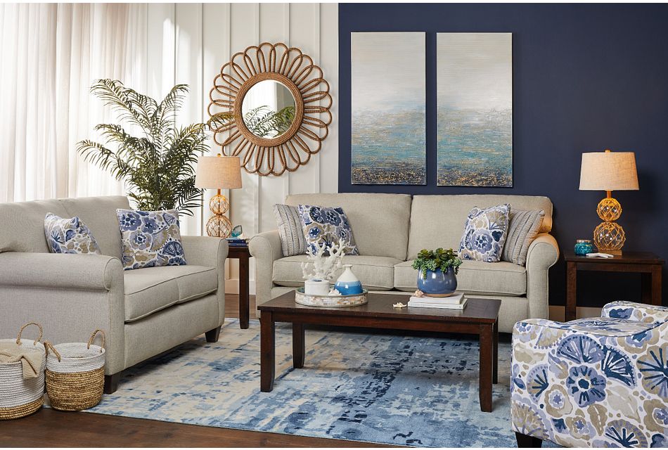 Waterflower Blue Fabric Accent Chair Home Accents Accent Chairs City Furniture