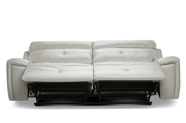 Chandler Light Gray Micro Reclining Sofa