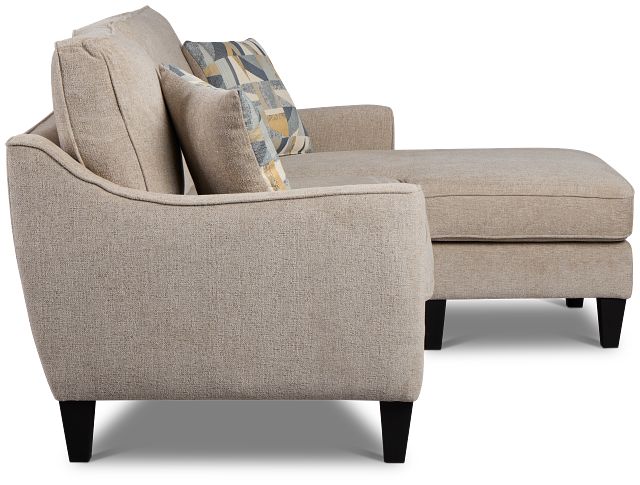 Cory Gray Fabric Chaise Sectional