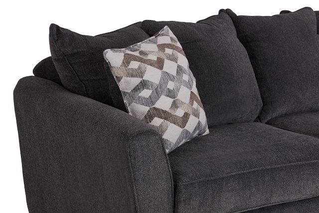 Myra Dark Gray Fabric Sofa