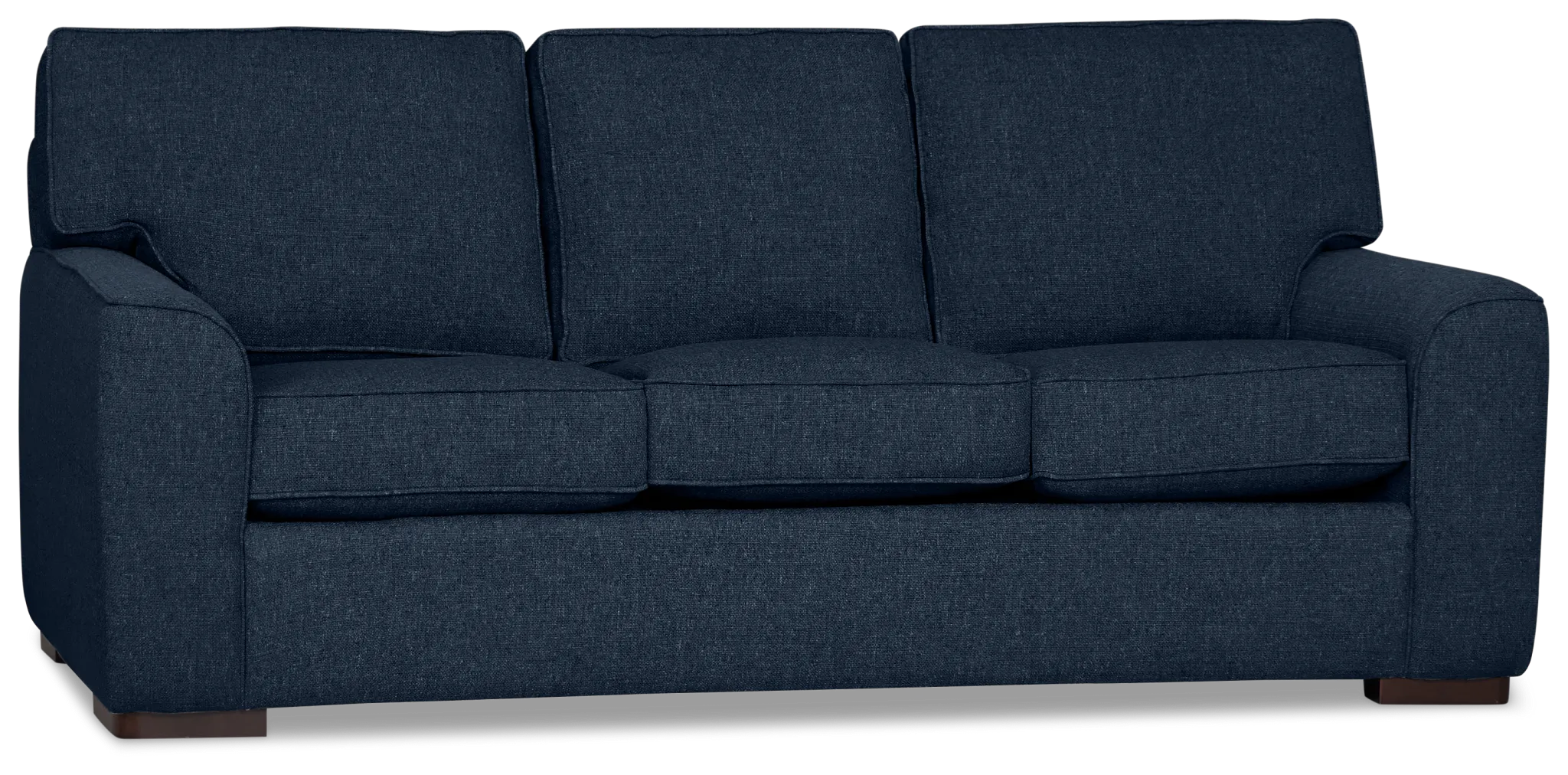 Sinclair Dark Blue Fabric Memory Foam Sleeper