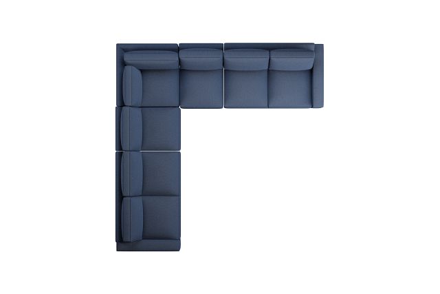 Edgewater Revenue Dark Blue Large Two-arm Sectional